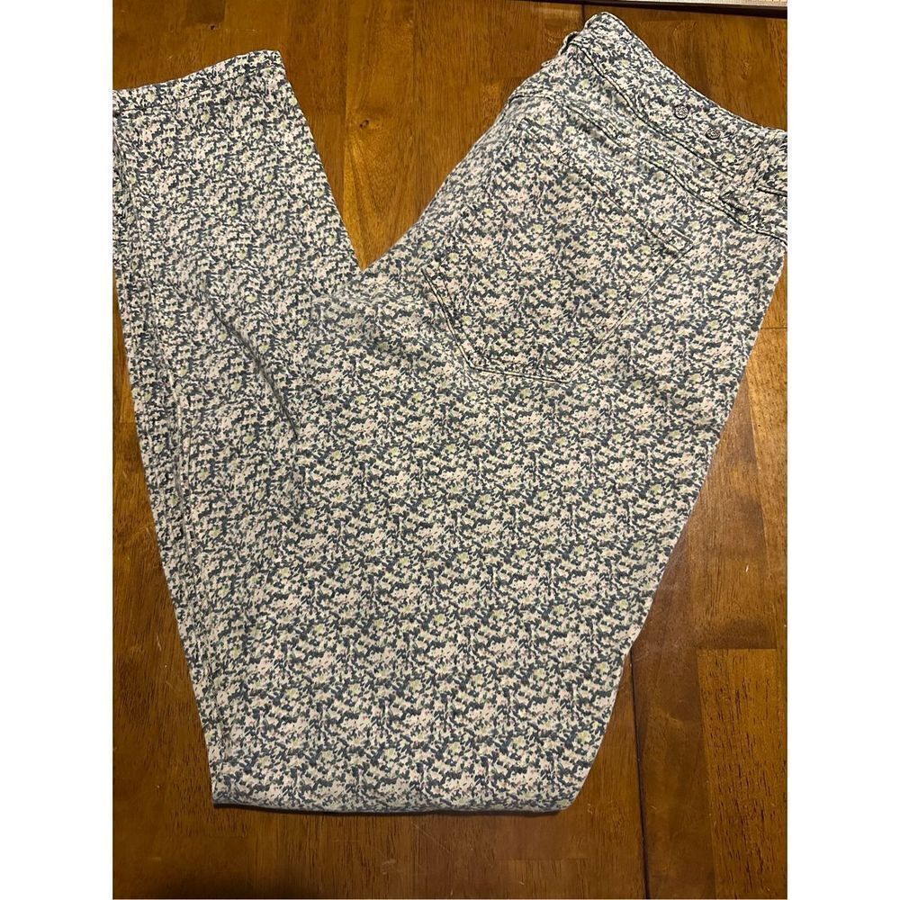 Cabi womens stretch floral skinny jeans style 5083 Low Rise Size 2 GUC